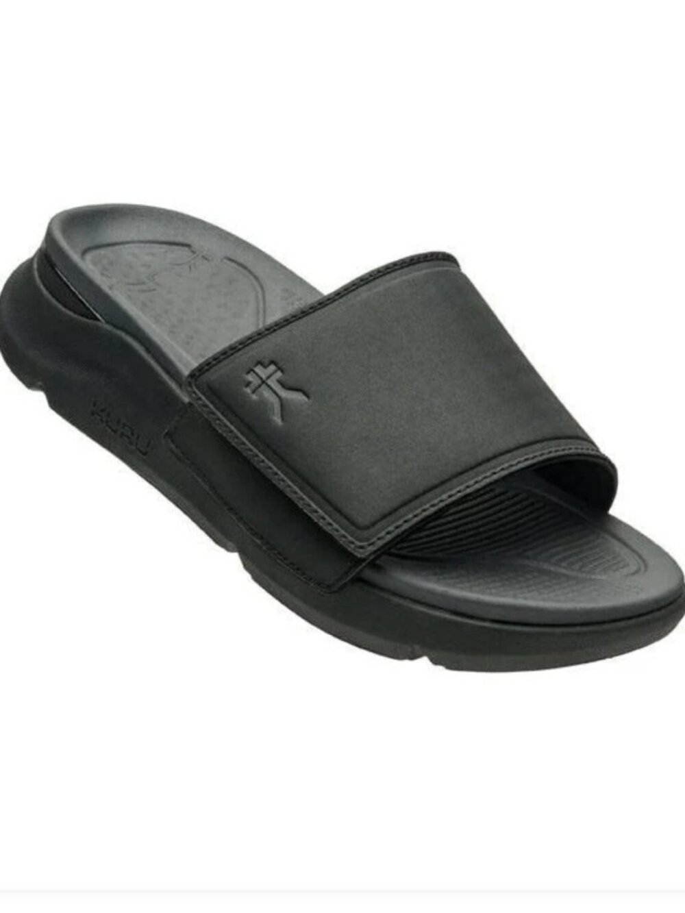 Men's KURU Footwear MOMENT, Jet Black-Storm Gray 12 Medium